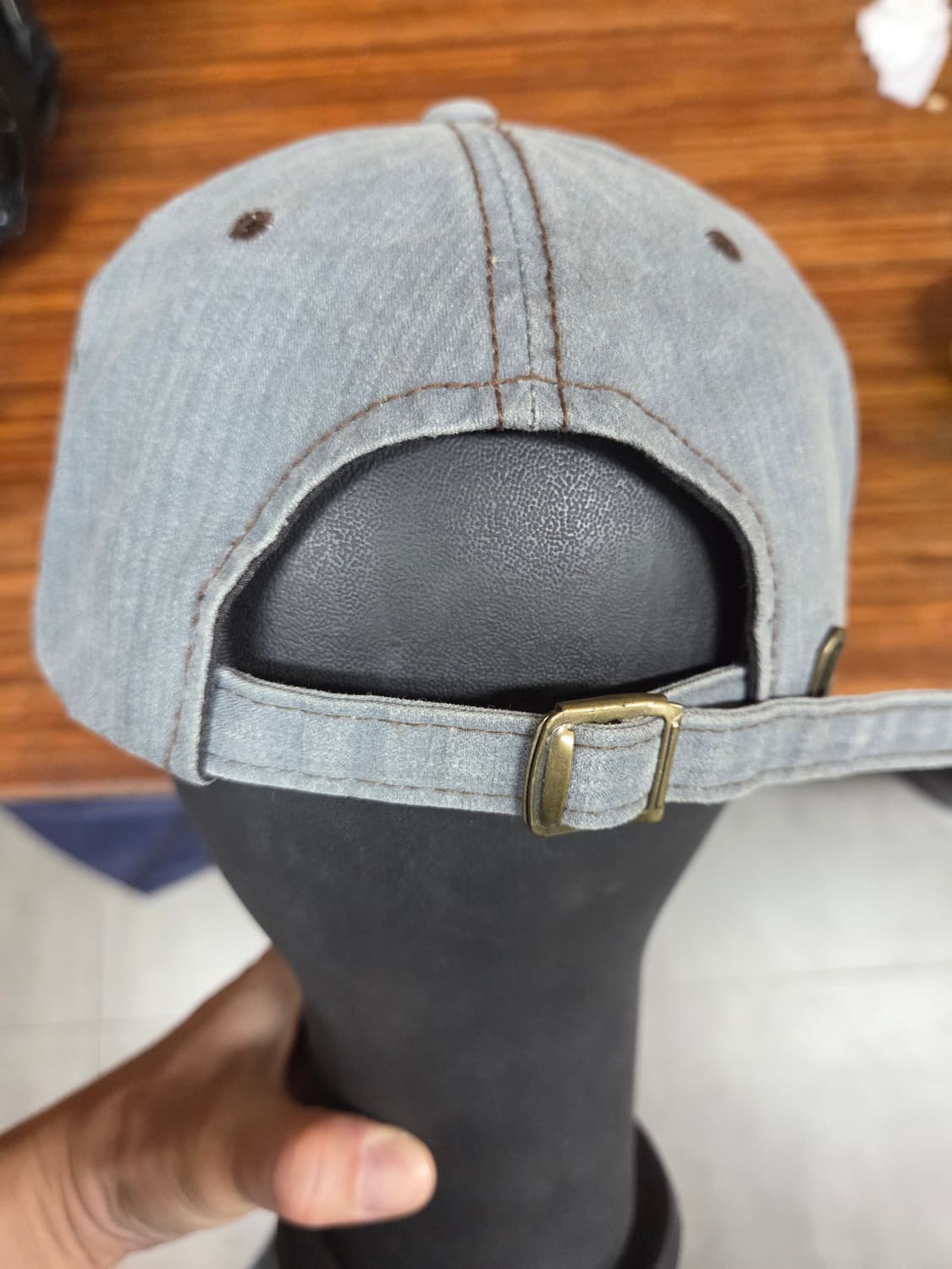 본더치 빈티지 데미지 32 레터링 로고 모자 프리 상품이미지3