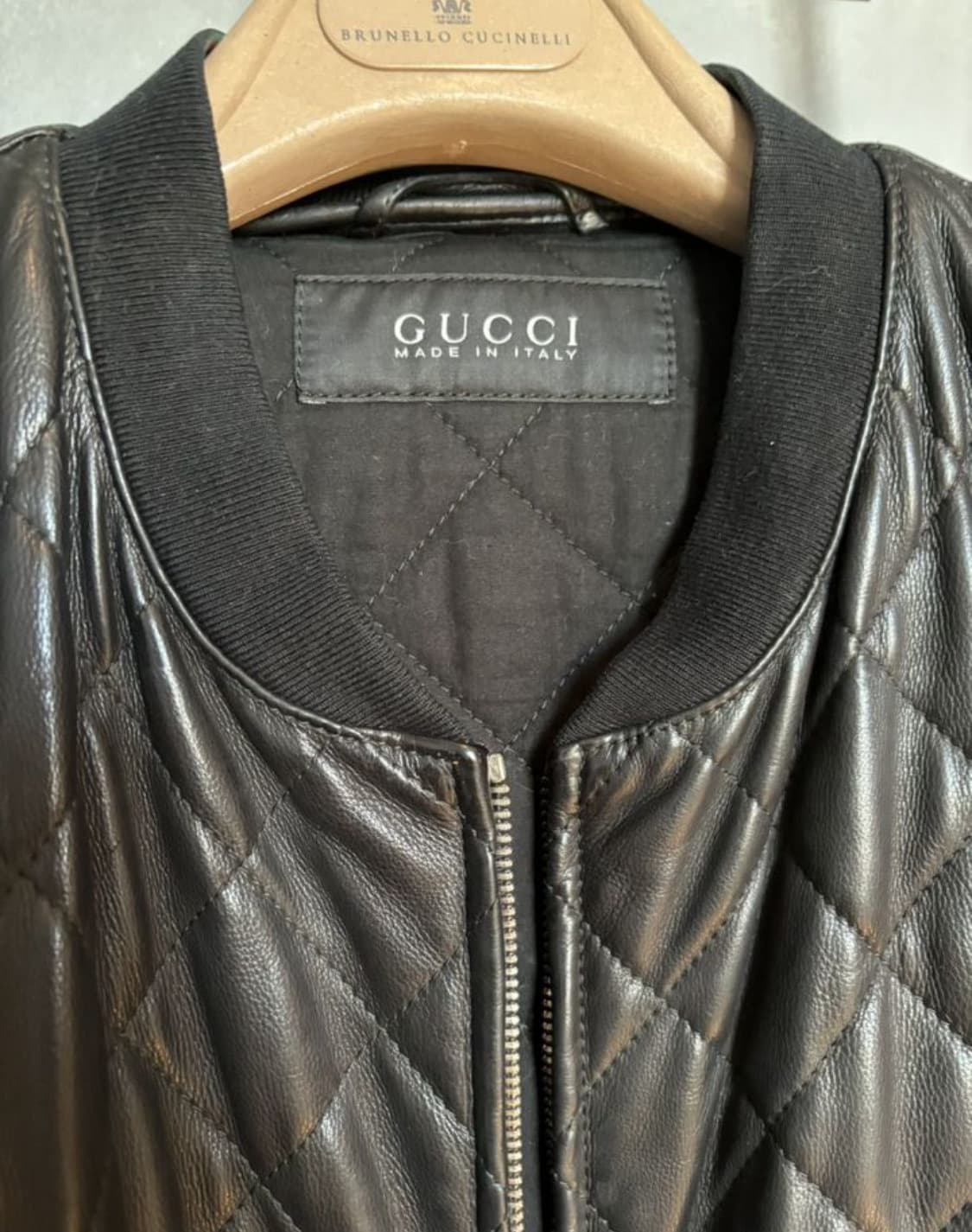 GUCCI 구찌 퀼티드 집업재킷(리얼-레더)54 사이즈-해외발송 상품이미지2