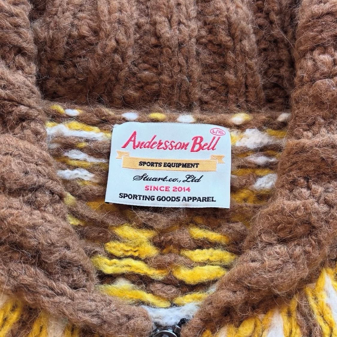 앤더슨 벨 리버튼 핸드메이드 노르딕 가디건 상품이미지8