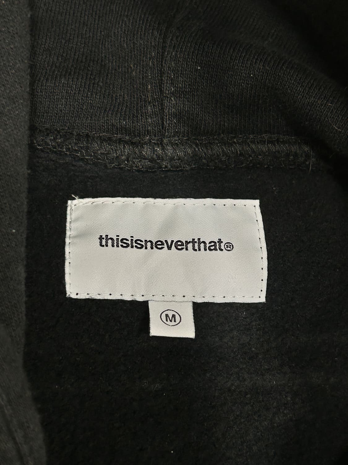 디스이즈네버댓 블랙 기모 후드티 M 상품이미지5