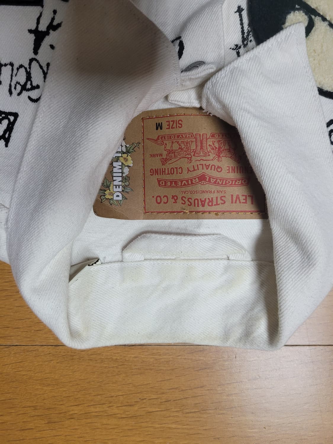 스투시 x 아워레가시 x 데님 티어스 TTL 데님 자켓 화이트 상품이미지3