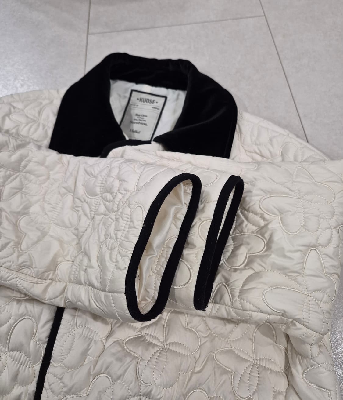 쿠오세 벨벳카라 퀄팅자켓 상품이미지9