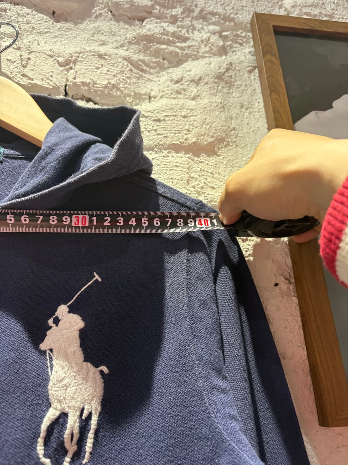 폴로 빅포니 프린팅 커스텀 후드집업 상품이미지6