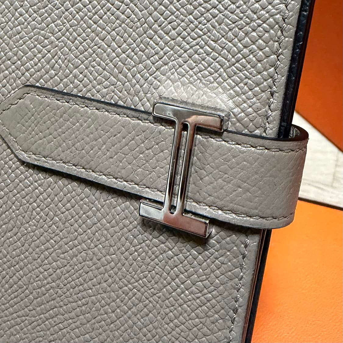 [S급/OS] 에르메스 베안 에토프 은장 장지갑 상품이미지4