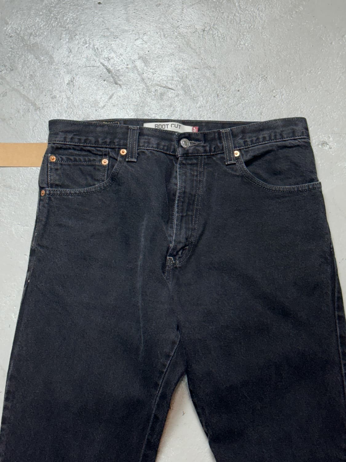 00's 리바이스 517 블랙 부츠컷 플레어진 상품이미지5