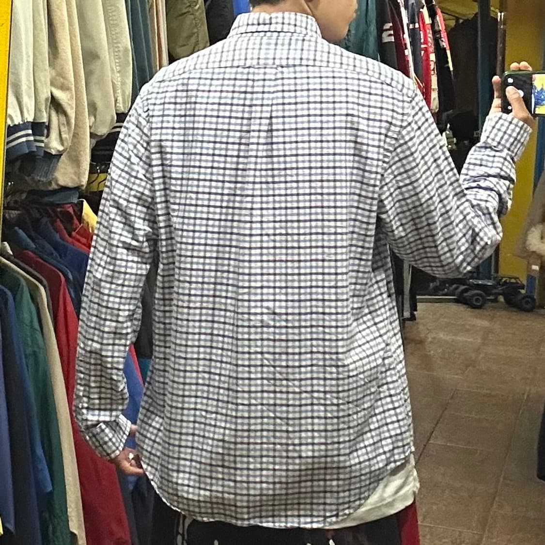 [HI] 폴로 랄프로렌 반팔셔츠 체크블루 상품이미지5