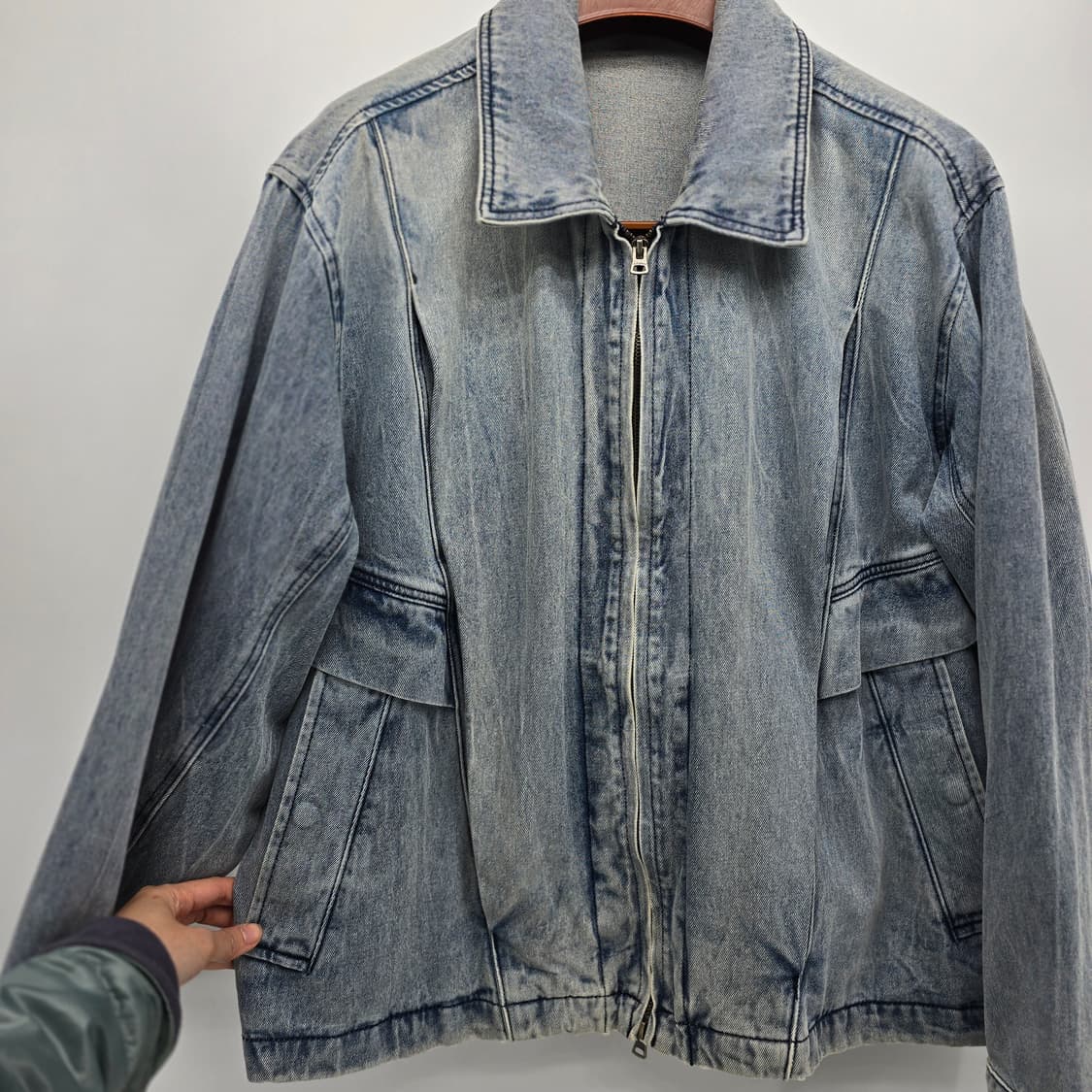 IL CORSO 데님 집업 자켓 0XL 오버핏 빈티지 데님자켓 상품이미지2