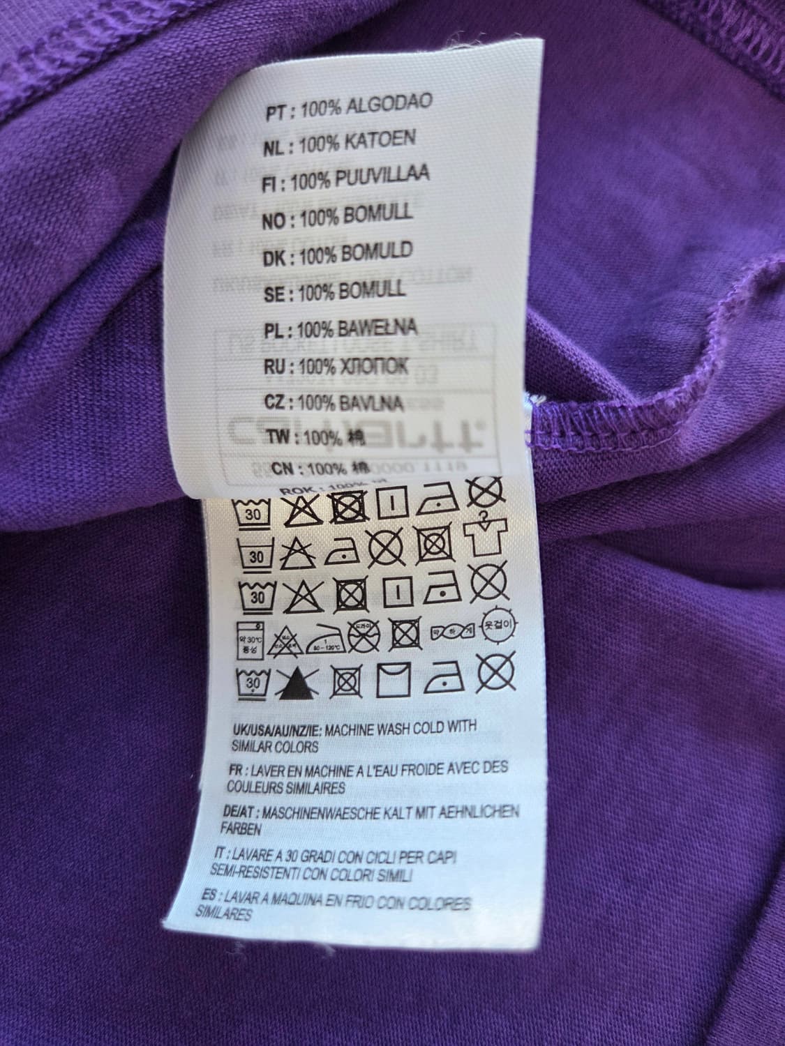 칼하트 포켓 롱슬리브 티셔츠 퍼플 M 상품이미지6