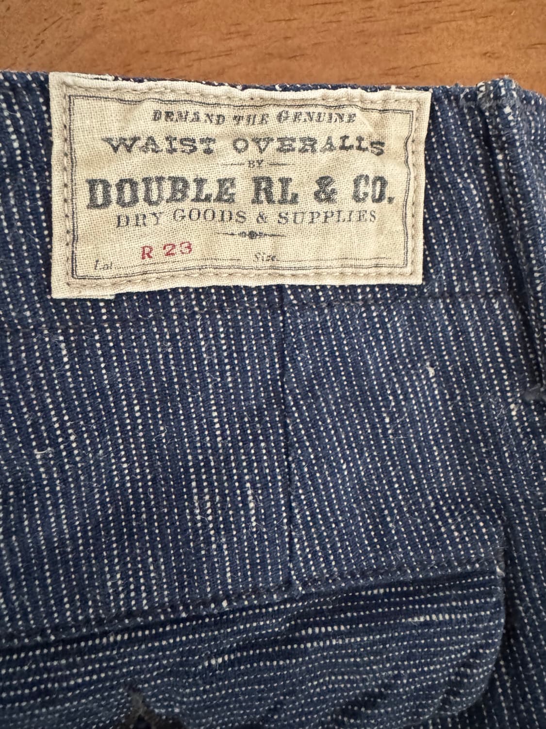 RRL 더블알엘 인디고 블루 와바시 오피서 팬츠 32 상품이미지4