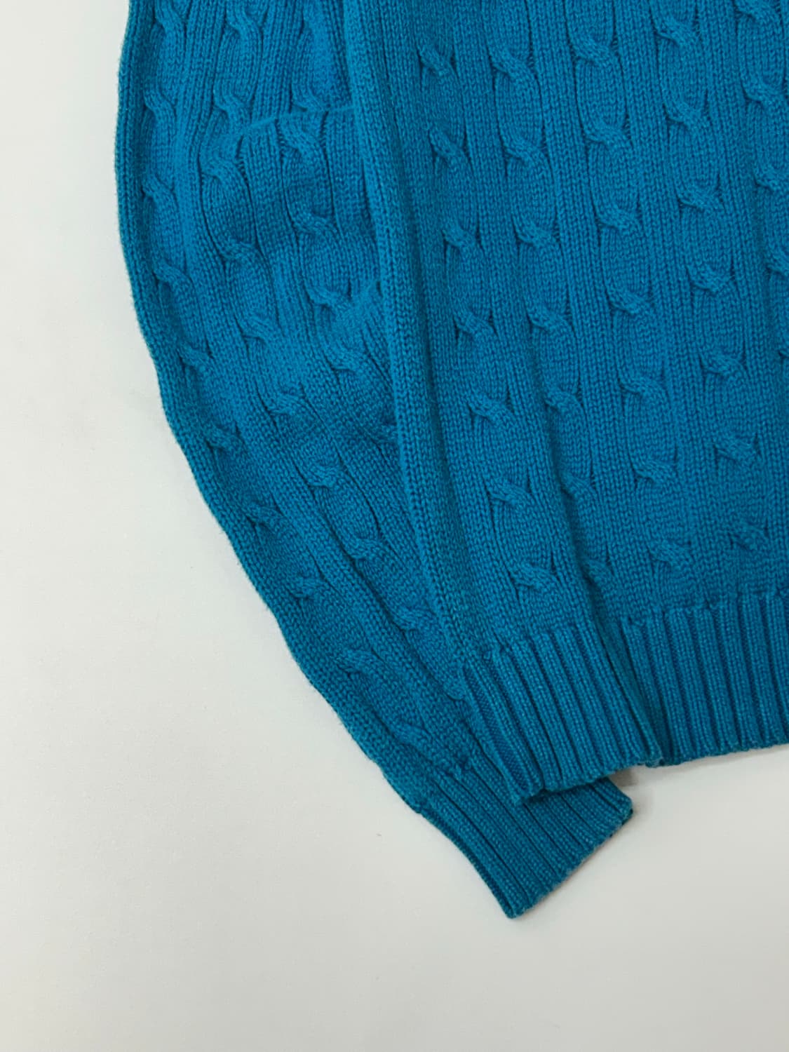 Polo 폴로 랄프로렌 터키석 블루 케이블 니트 상품이미지3