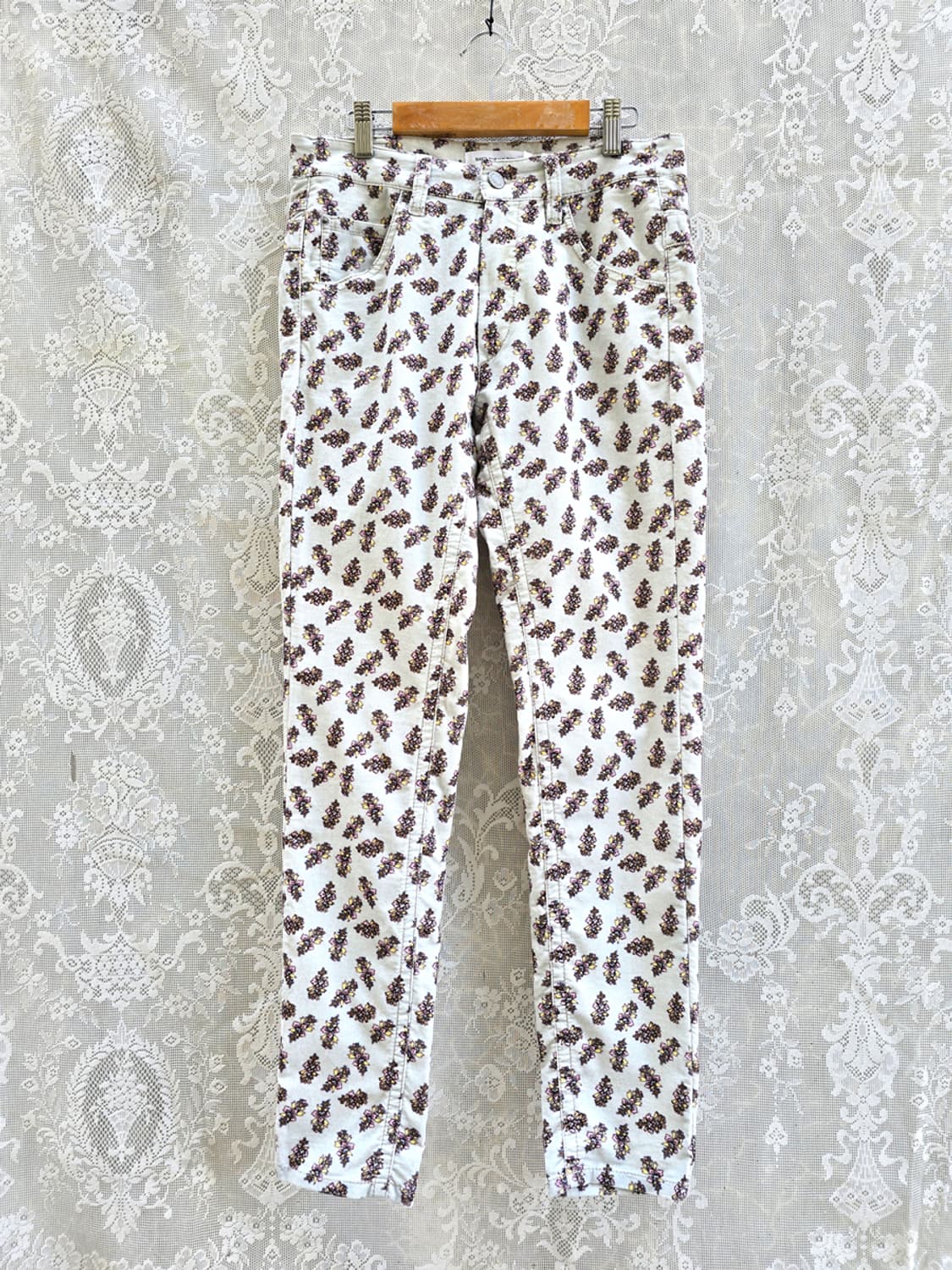 이자벨 마랑 플라워 코듀로이 팬츠 상품이미지2