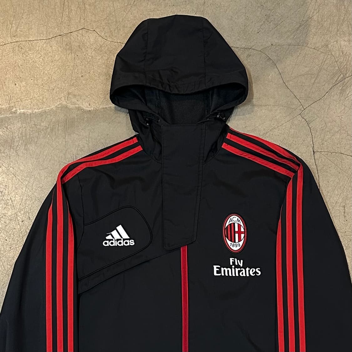95 아디다스 AC밀란 12-13 시즌 블랙 바람막이 상품이미지1