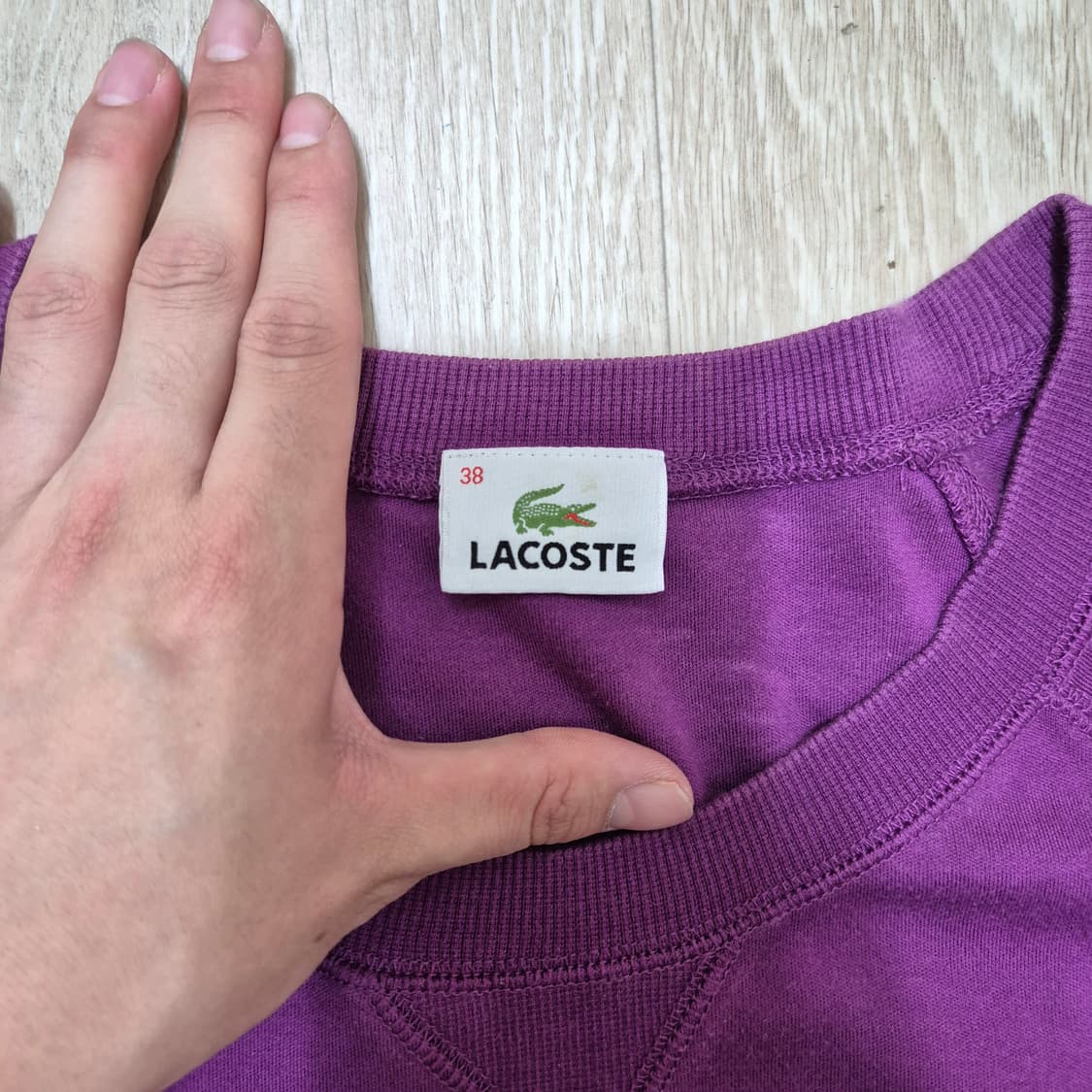 라코스테 여성 와펜 라운드 반팔티 상품이미지4