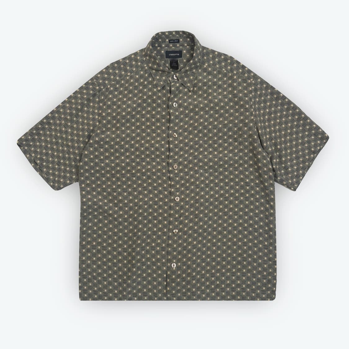 [L] CLAIBORNE Silk pattern half-shirt 상품이미지1