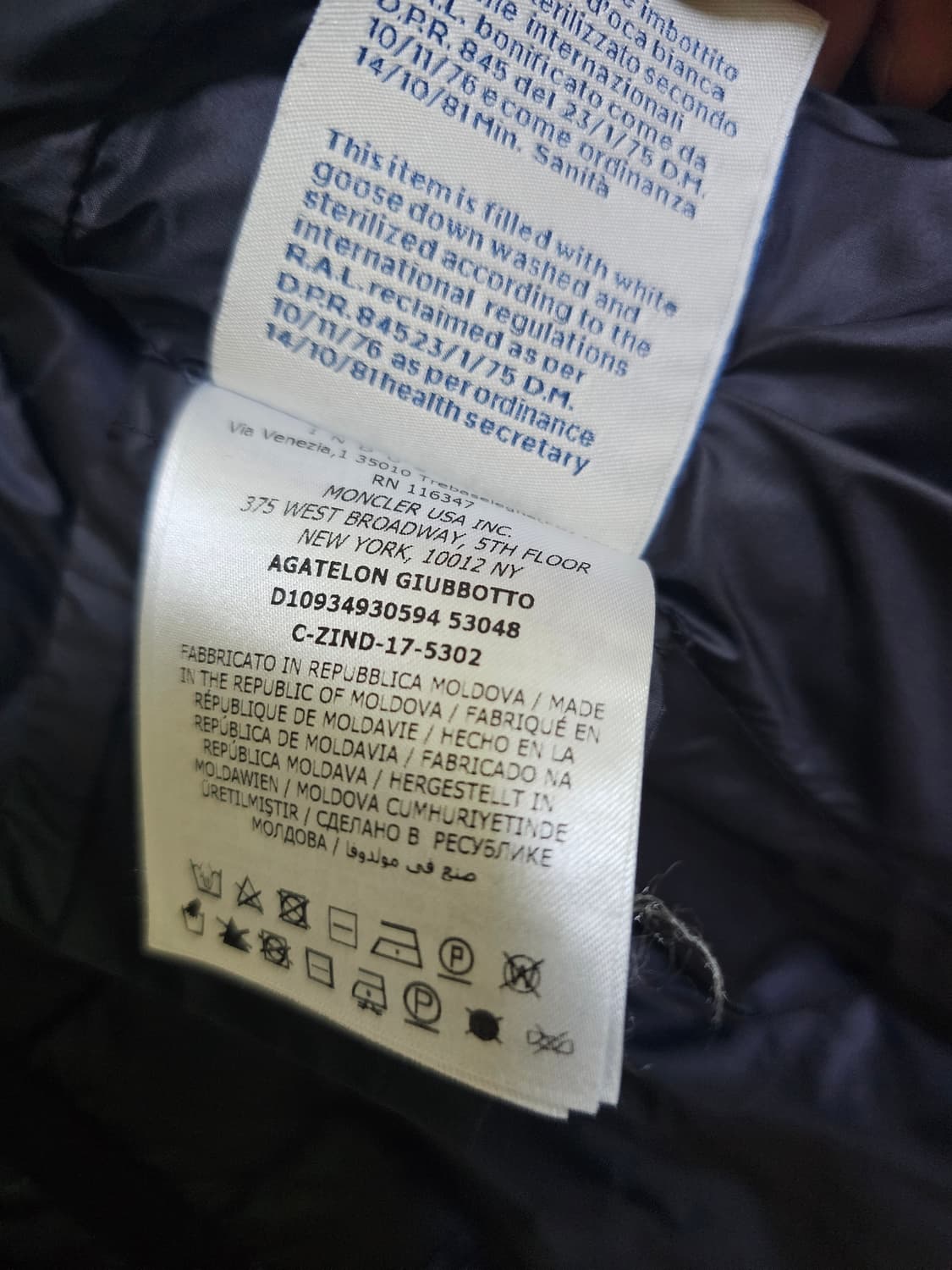 몽클레어 아가텔론 여성 경량 롱패딩 상품이미지7