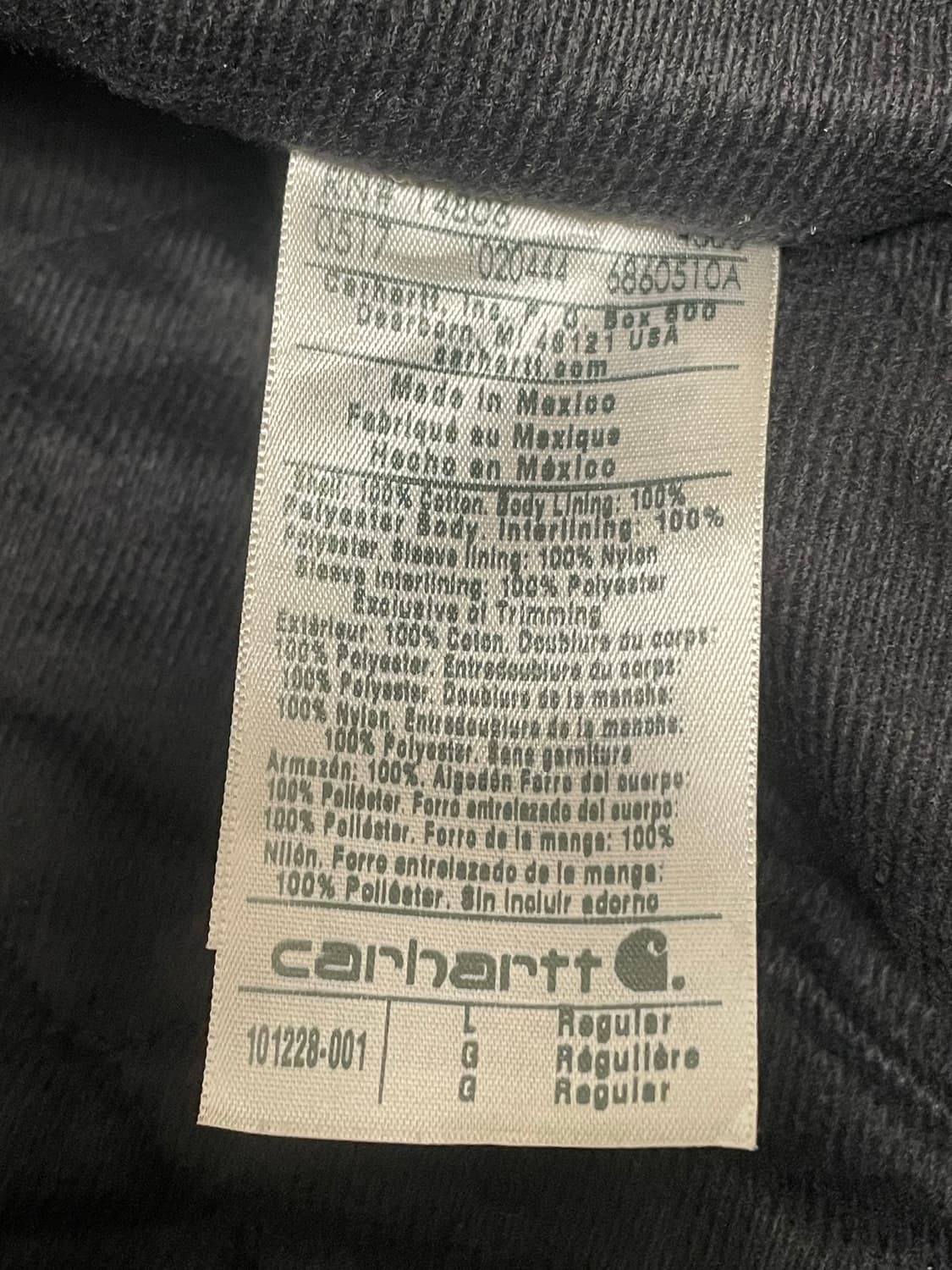 칼하트 자켓 뱅크스톤 L  상품이미지5