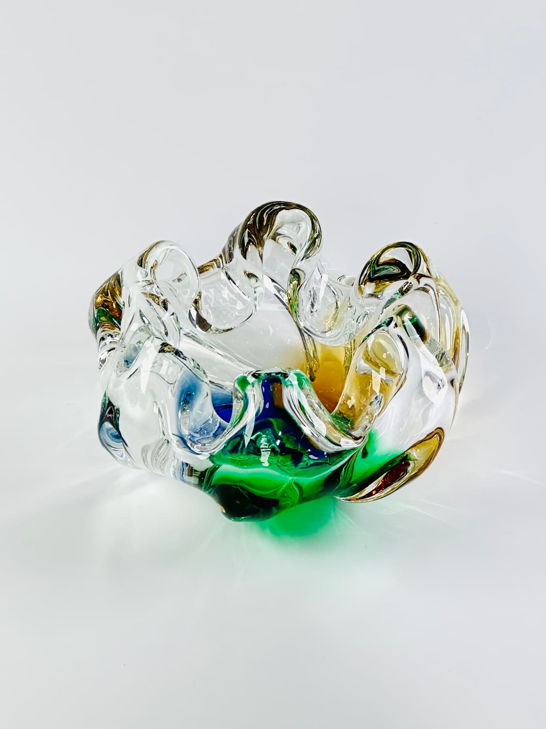 일본 빈티지 쿠라타 아트글라스 애쉬 트레이 오브제 상품이미지4