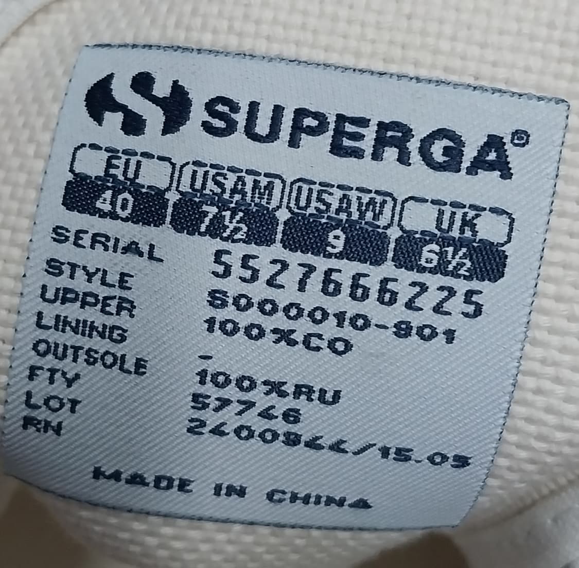 (새상품) 슈페르가 스니커즈 USA 9사이즈 (255mm) 상품이미지7
