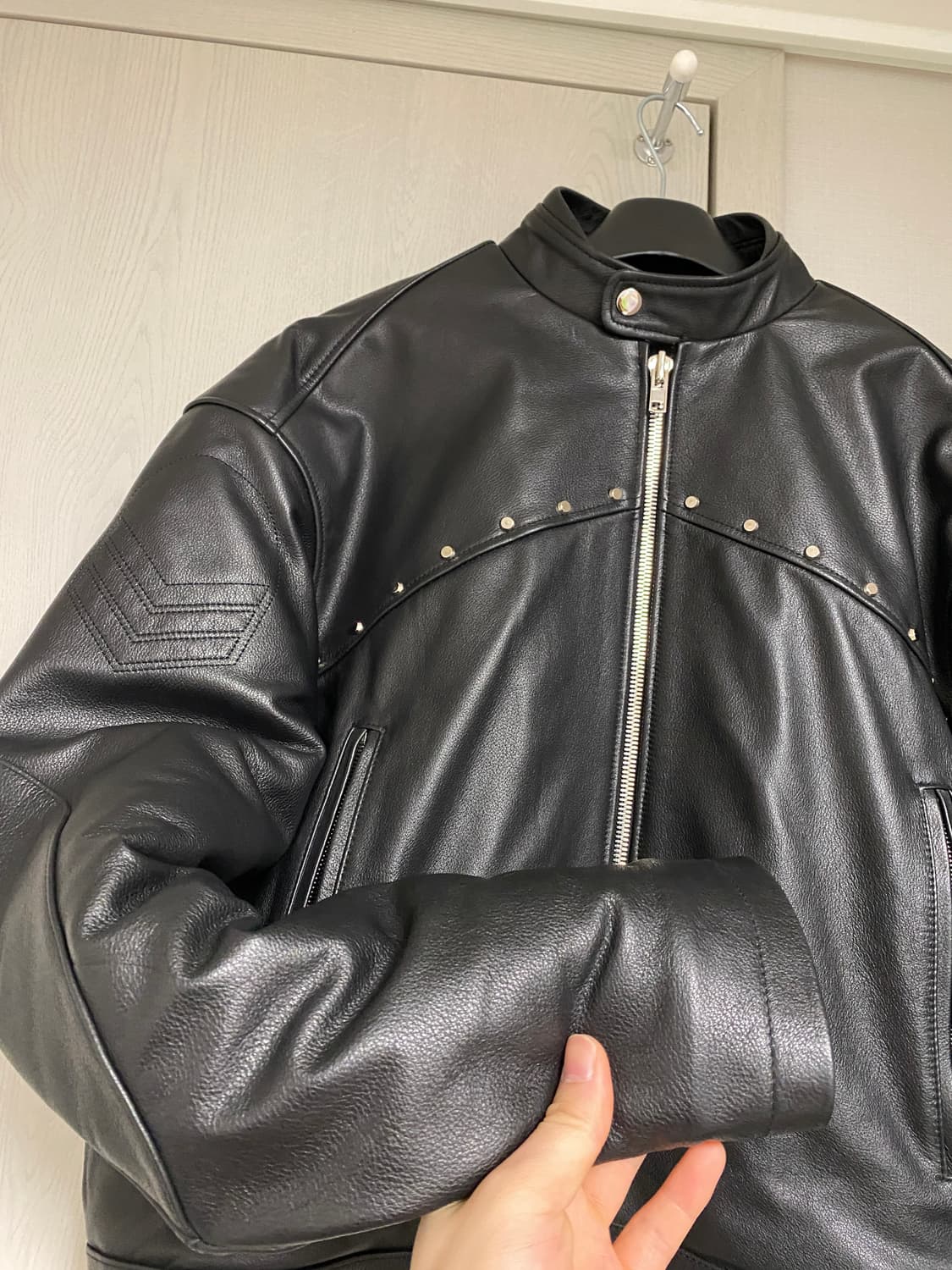 선데이오프클럽 가죽자켓 사이즈1 상품이미지4