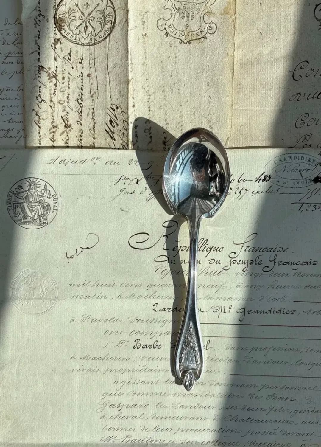 1847 Rogers Bros. Old Colony실버플레이트 디저트스푼 상품이미지1