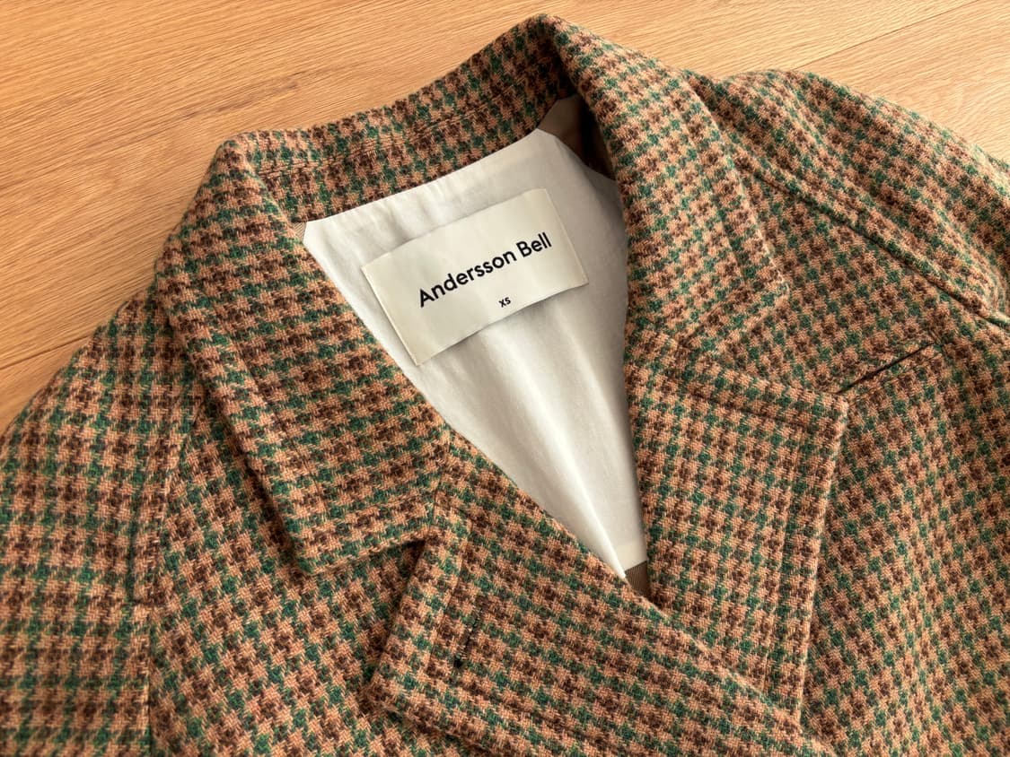 앤더슨벨 잉그리드 체크 코트 xs 상품이미지6