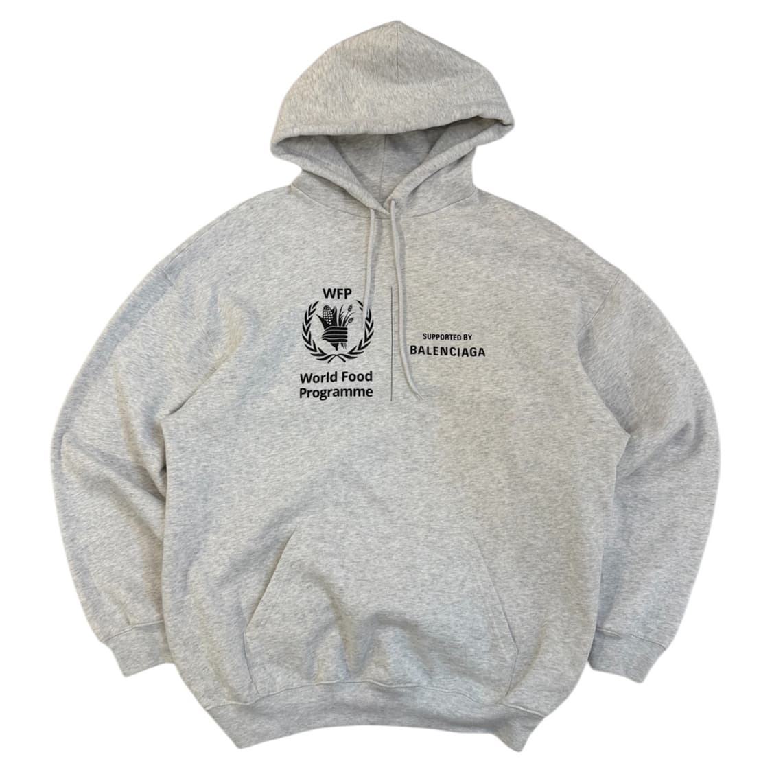 발렌시아가 WFP 후드티 그레이 상품이미지1