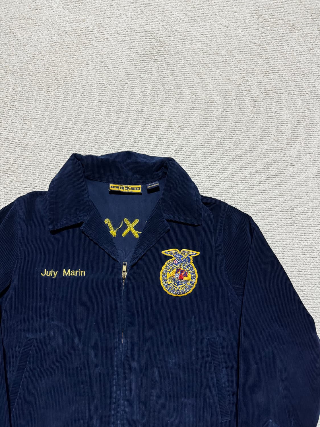 Y2K FFA 네이비 코듀로이 자켓 s, 55사이즈 상품이미지2