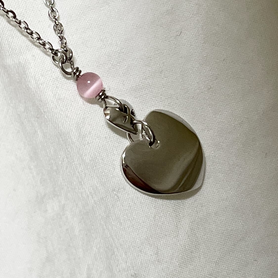 빈티지 ) dior 디올 비즈 하트참 목걸이 상품이미지3