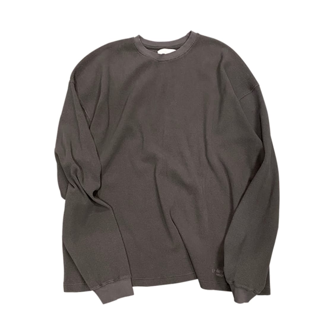 [2]언더마이카 무.76 안티 빈티지 써멀 롱슬리브 차콜 mu.76 상품이미지1