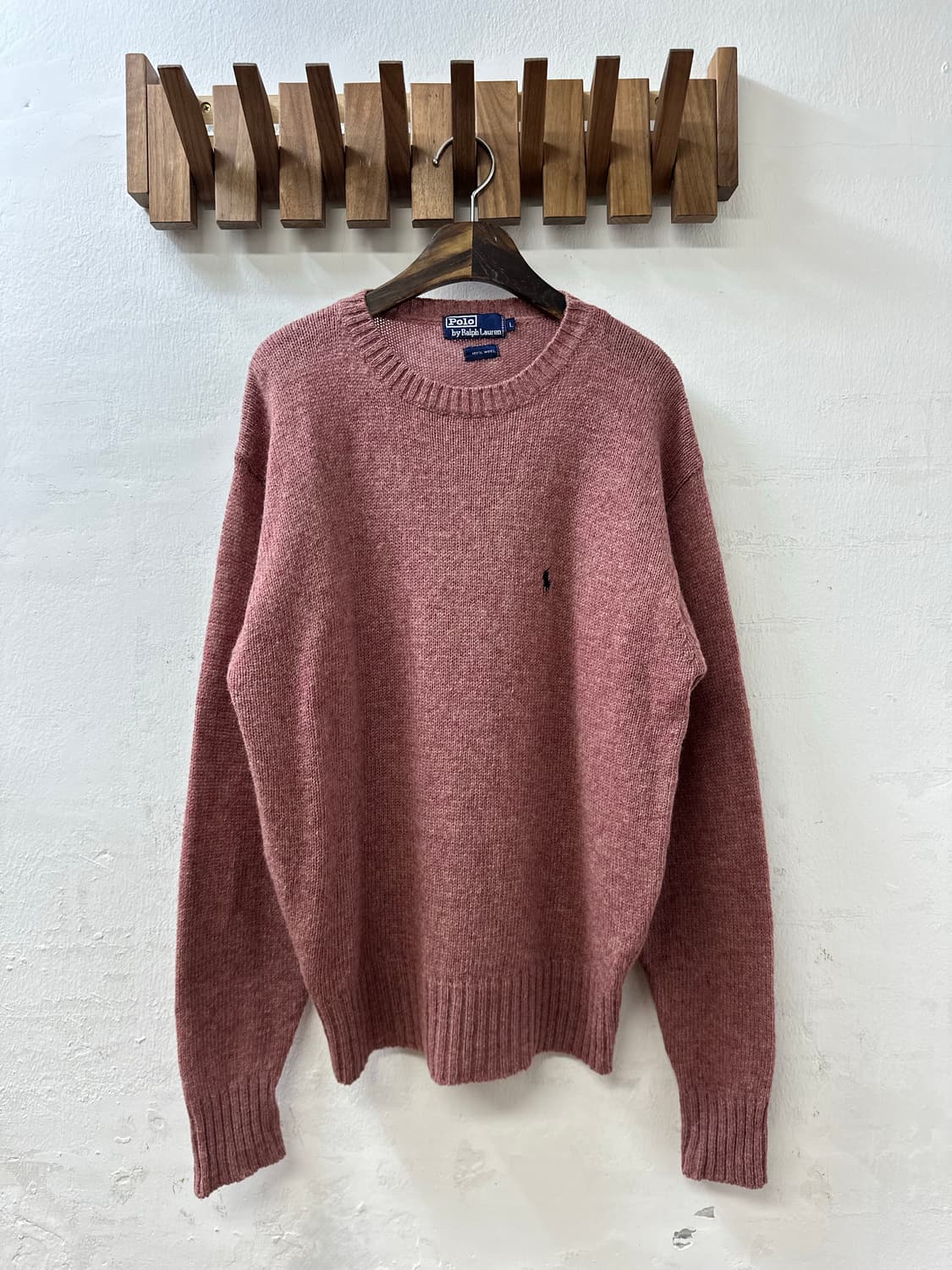 POLO Ralph Lauren 포니 로고 자수 울 100% 크루넥 니트 상품이미지1