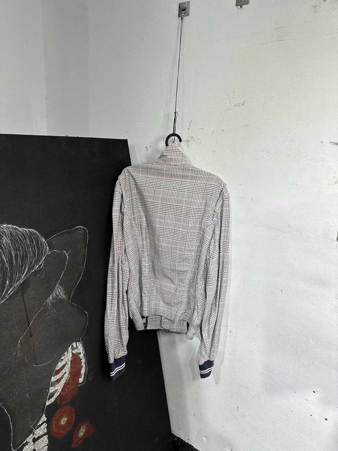 디젤 하이넥 투웨이 트단 체크 바스티 자켓 상품이미지8