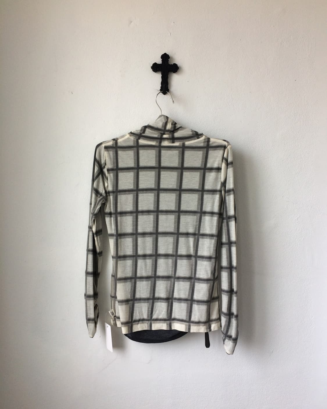 reversible check pattern high neck sleev 상품이미지4