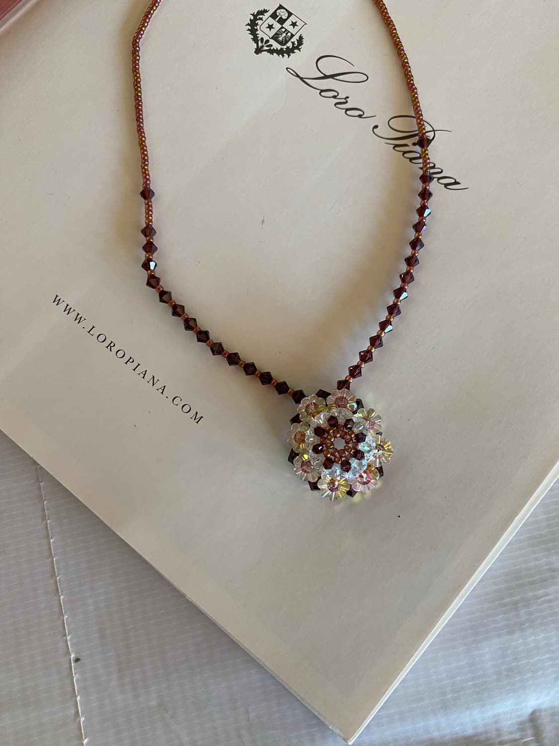 빈티지 플라워 비즈 목걸이 y2k 키치 상품이미지5