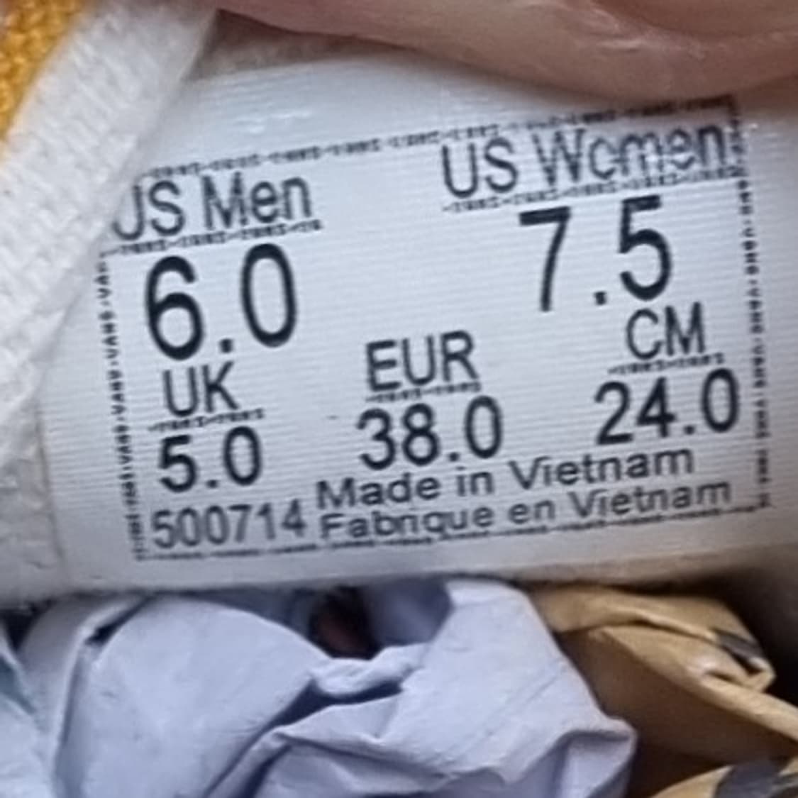 반스 에라 옐로우 여성스니커즈240 상품이미지6