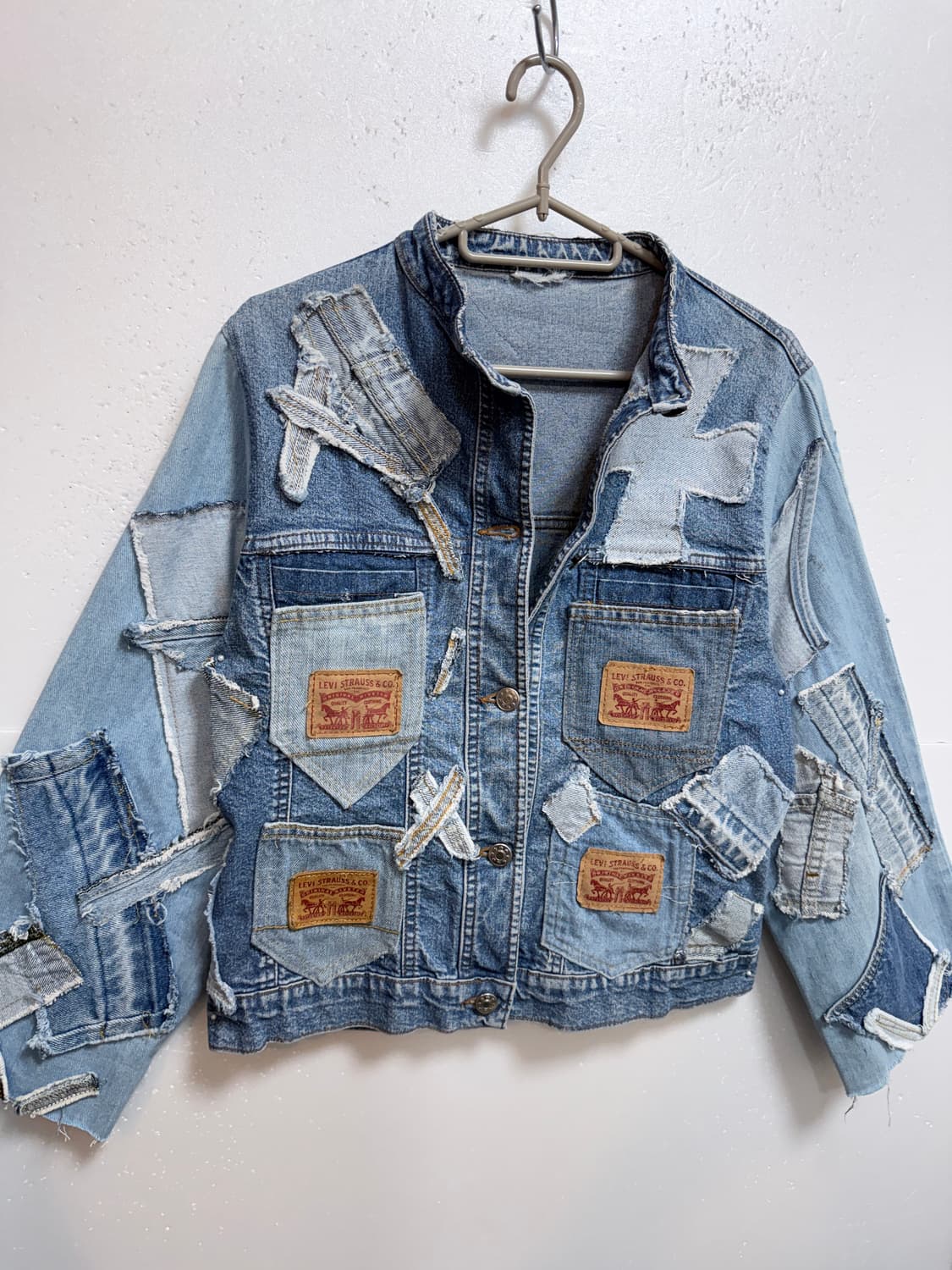 리바이스 LEVI’S 리메이크 패치워크 데님 자켓  상품이미지2