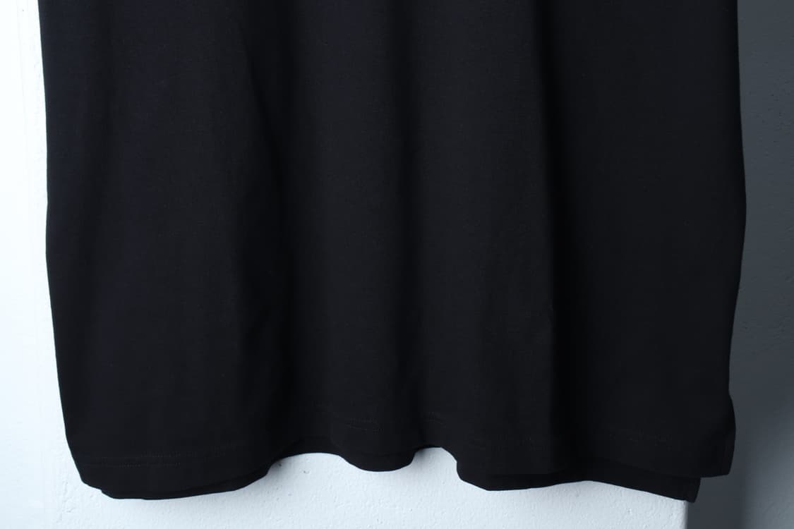 (L-2XL) 무신사 스탠다드 반팔 티셔츠 오버핏 무지 블랙-H33144 상품이미지4