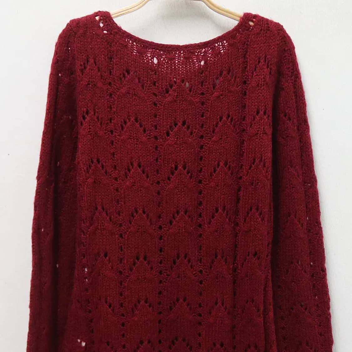 FELISSIMO 발레코어 니트 펀칭 원피스 62396 상품이미지6