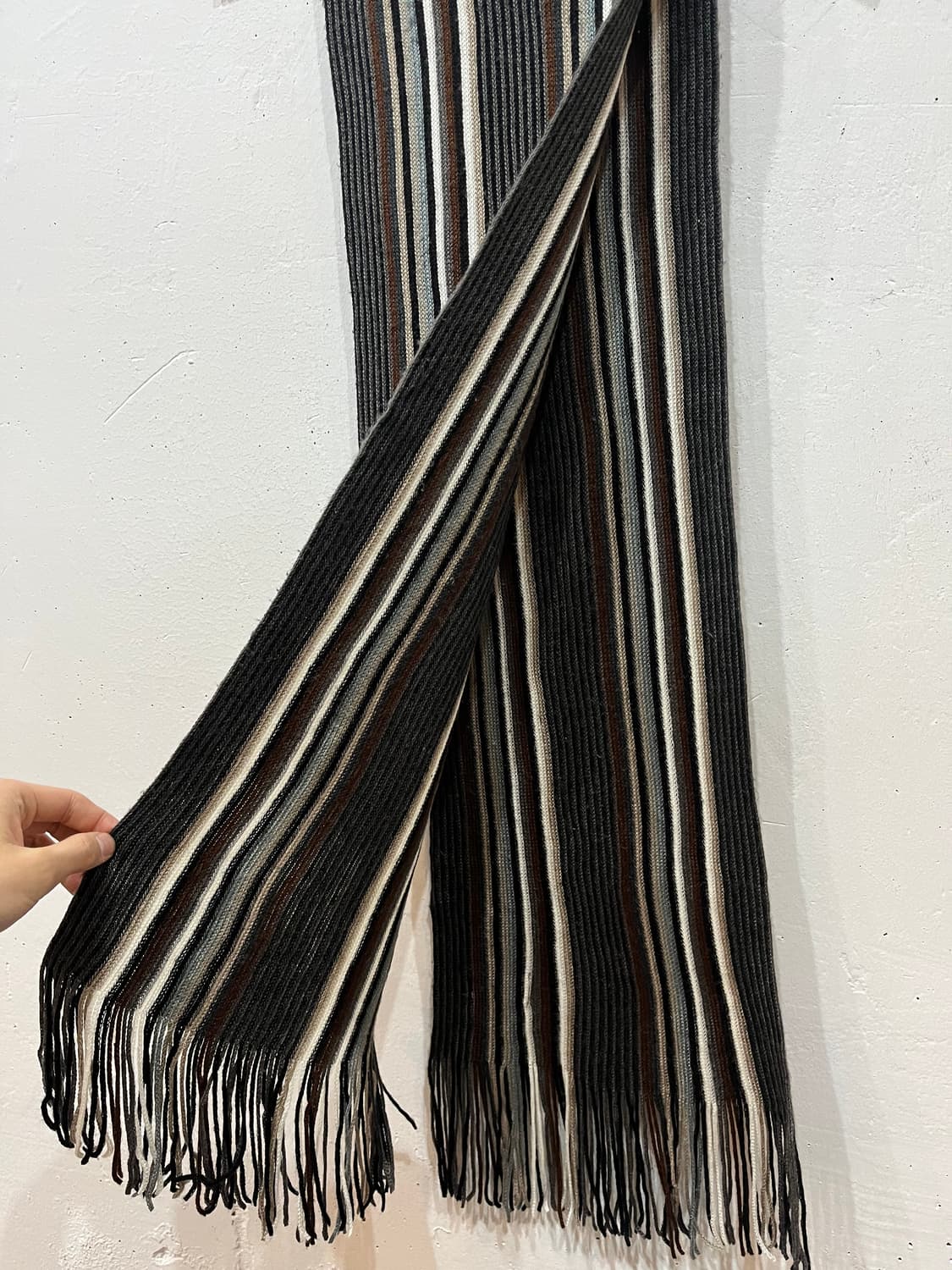 Made in ITALY 빈티지 니팅 머플러 상품이미지5