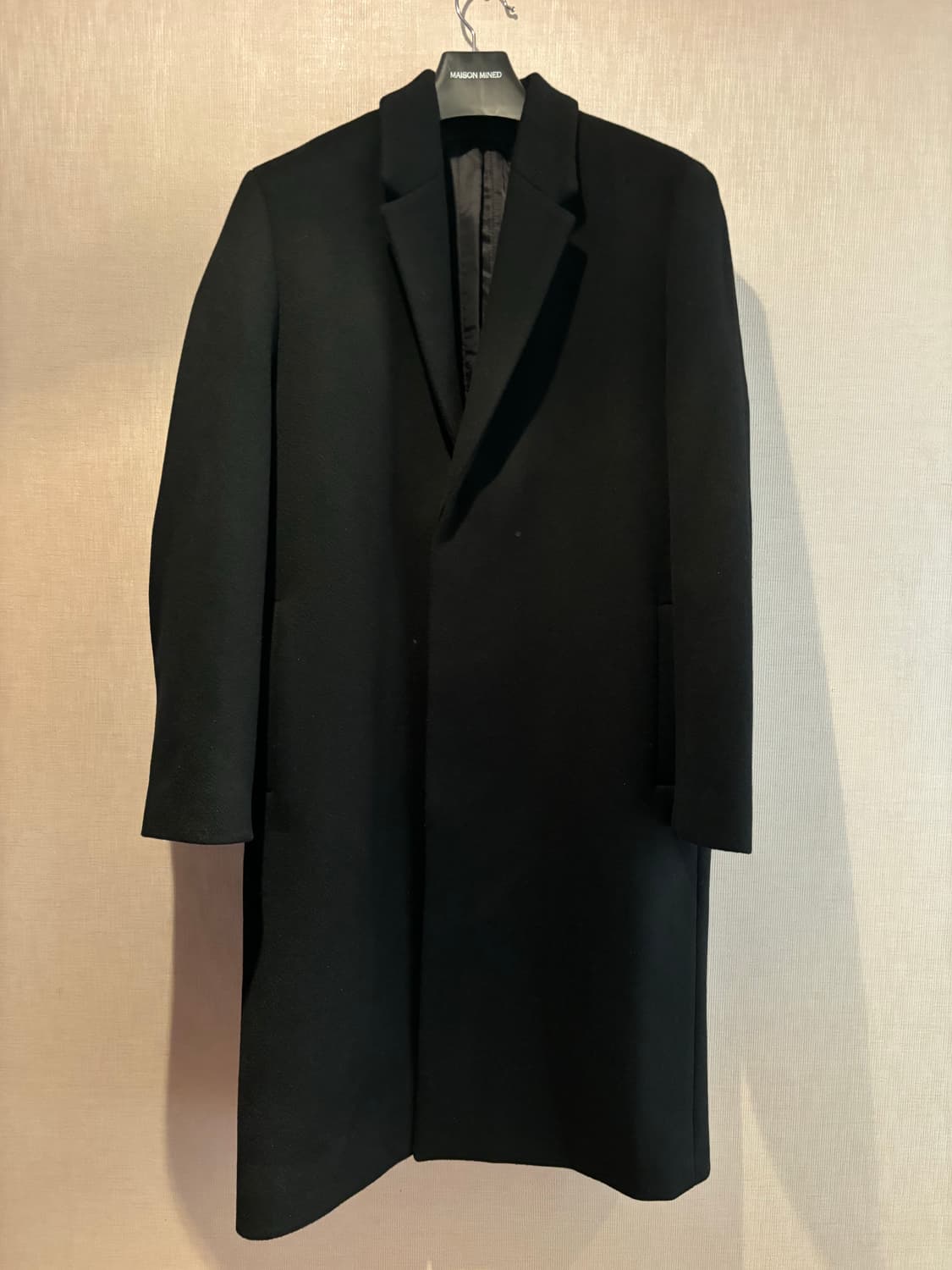 프리미어 퓨어 캐시미어 히든 싱글 코트 L 상품이미지1