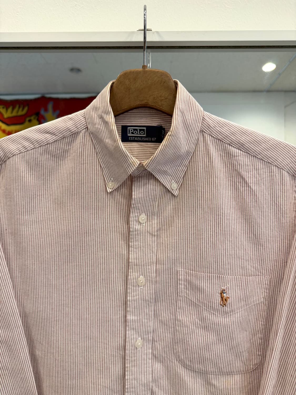 00s Polo RL 폴로 랄프로렌 옥스퍼드 스트라이프 셔츠 상품이미지2