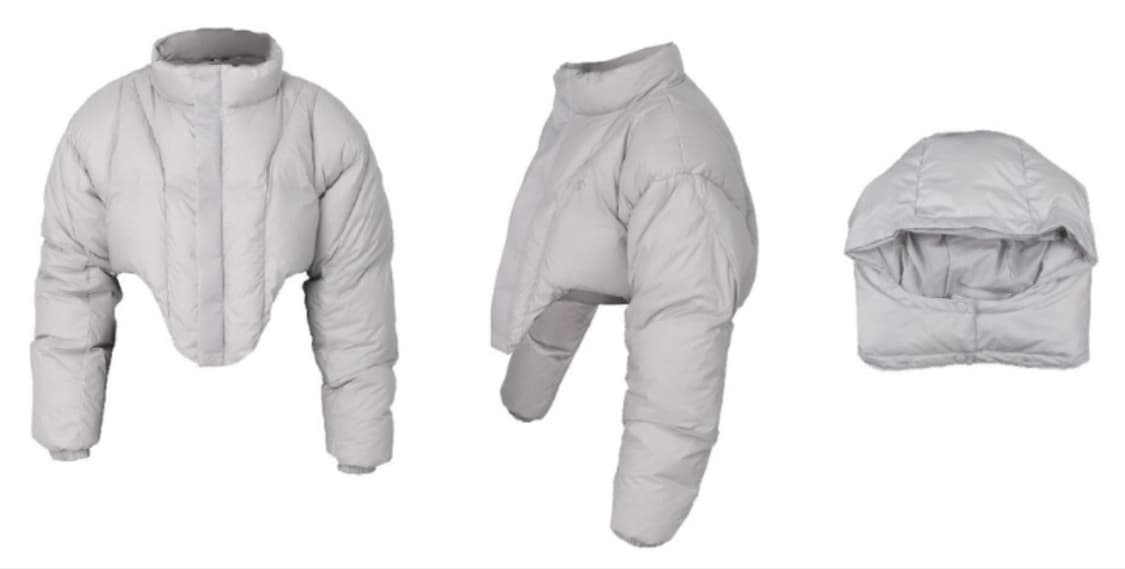 오호스 레이어드 볼레로 다운 자켓 패딩 2 상품이미지3