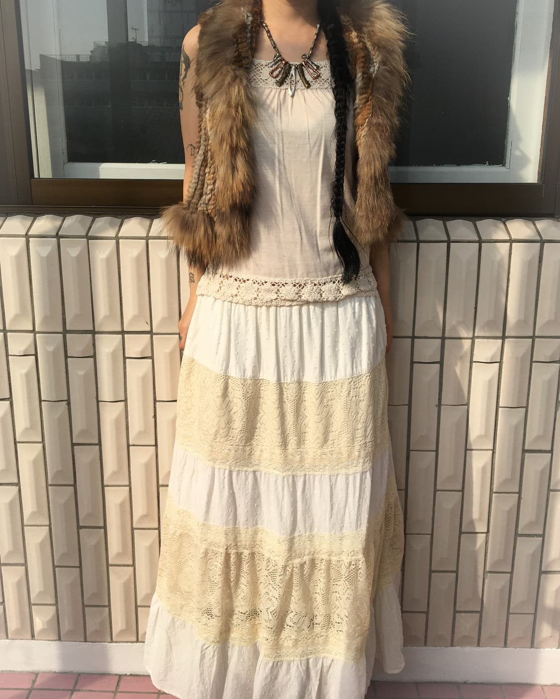 Mixed fur vest 상품이미지4