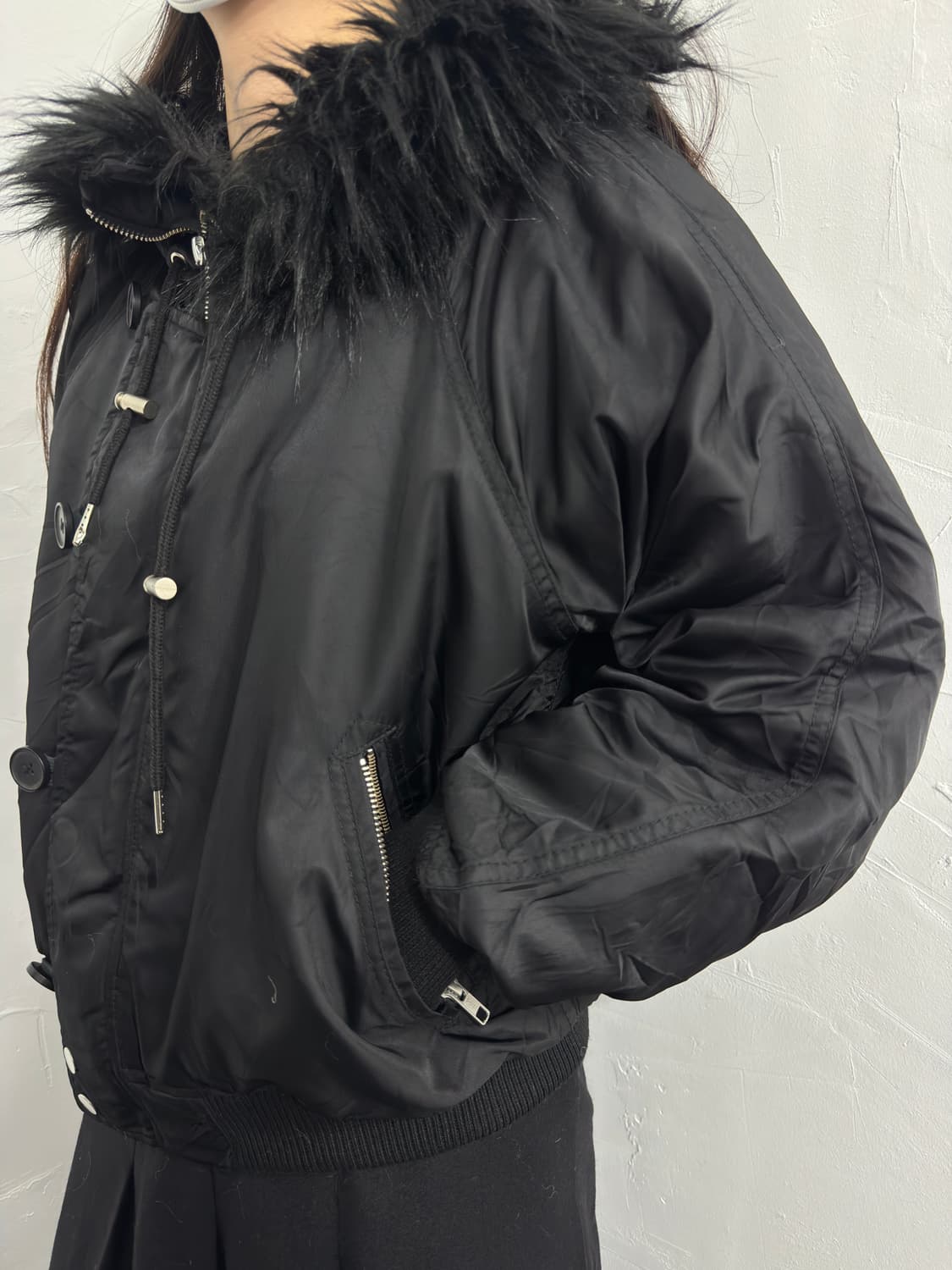 evris fur hood short jacket 상품이미지6