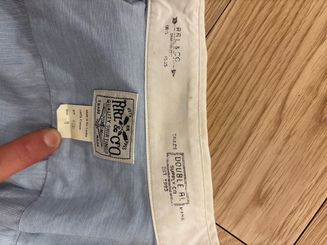 [15] RRL 드레스셔츠 화이트칼라 상품이미지5