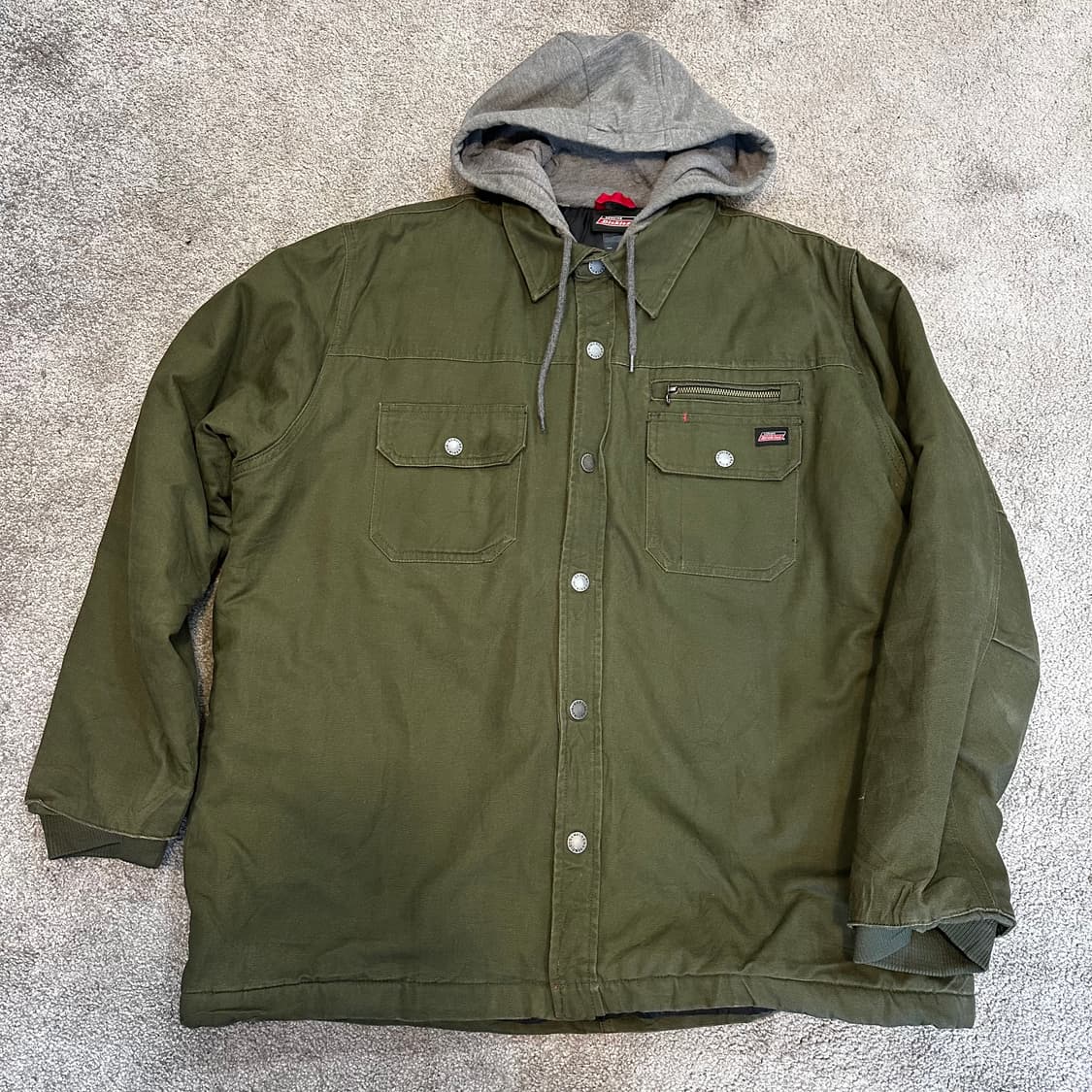 디키즈 워크웨어 카키 후디 자켓2XL 상품이미지2