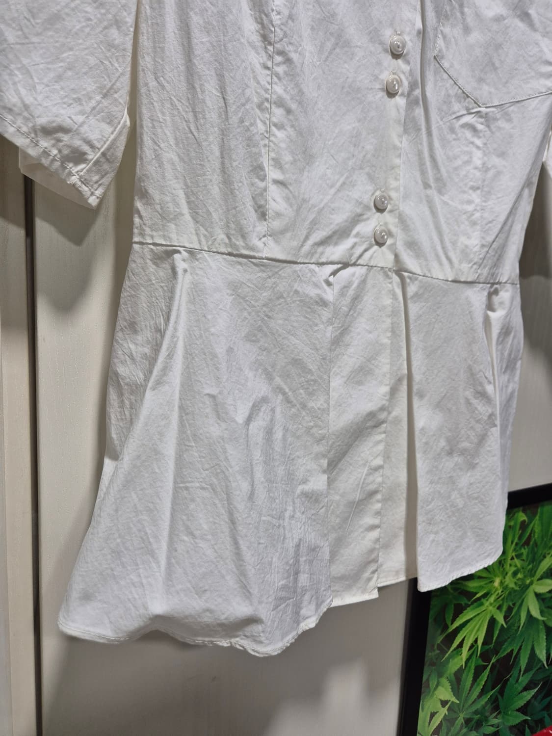 (세일)(새상품)마리끌레르 화이트 블라우스 5부 상품이미지6