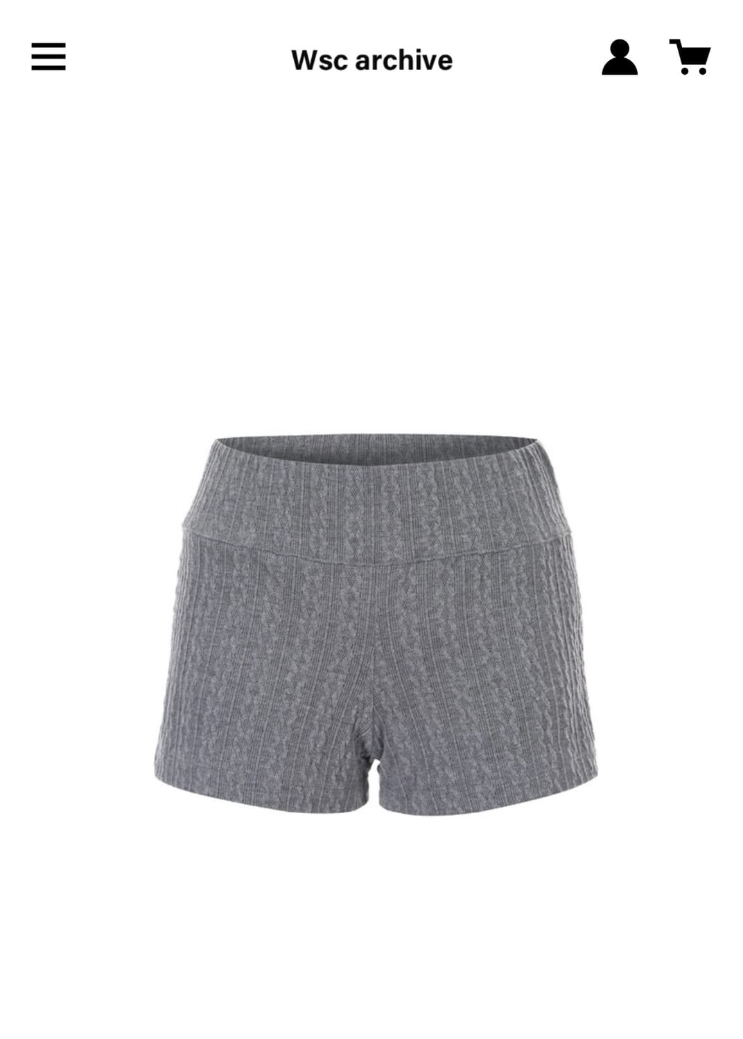 wsc archive 케이블 쇼츠 상품이미지1