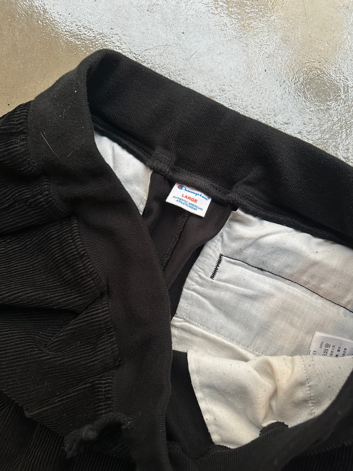 챔피온 코듀로이 블랙 팬츠 상품이미지3