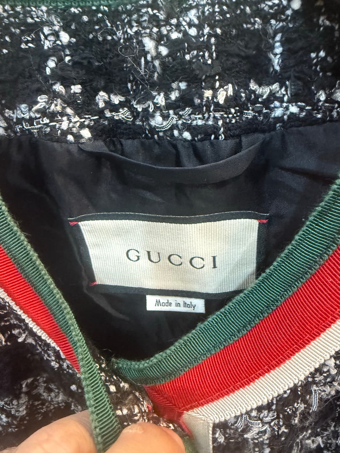 40/66 정품 구찌 삼선 트윗트 자켓 팝니다 상품이미지2