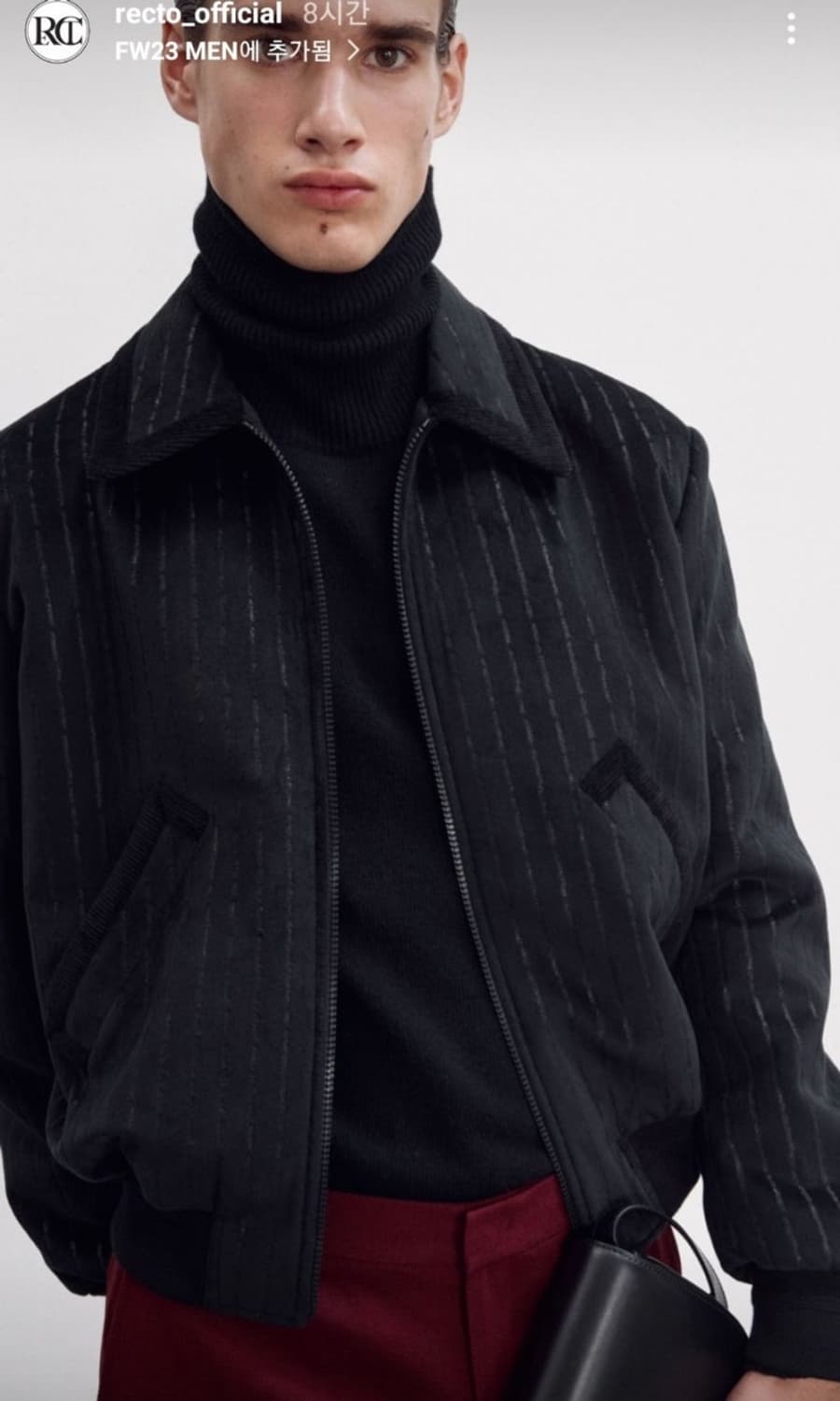 렉토 콘스라스트 벨벳 점퍼 L 상품이미지2